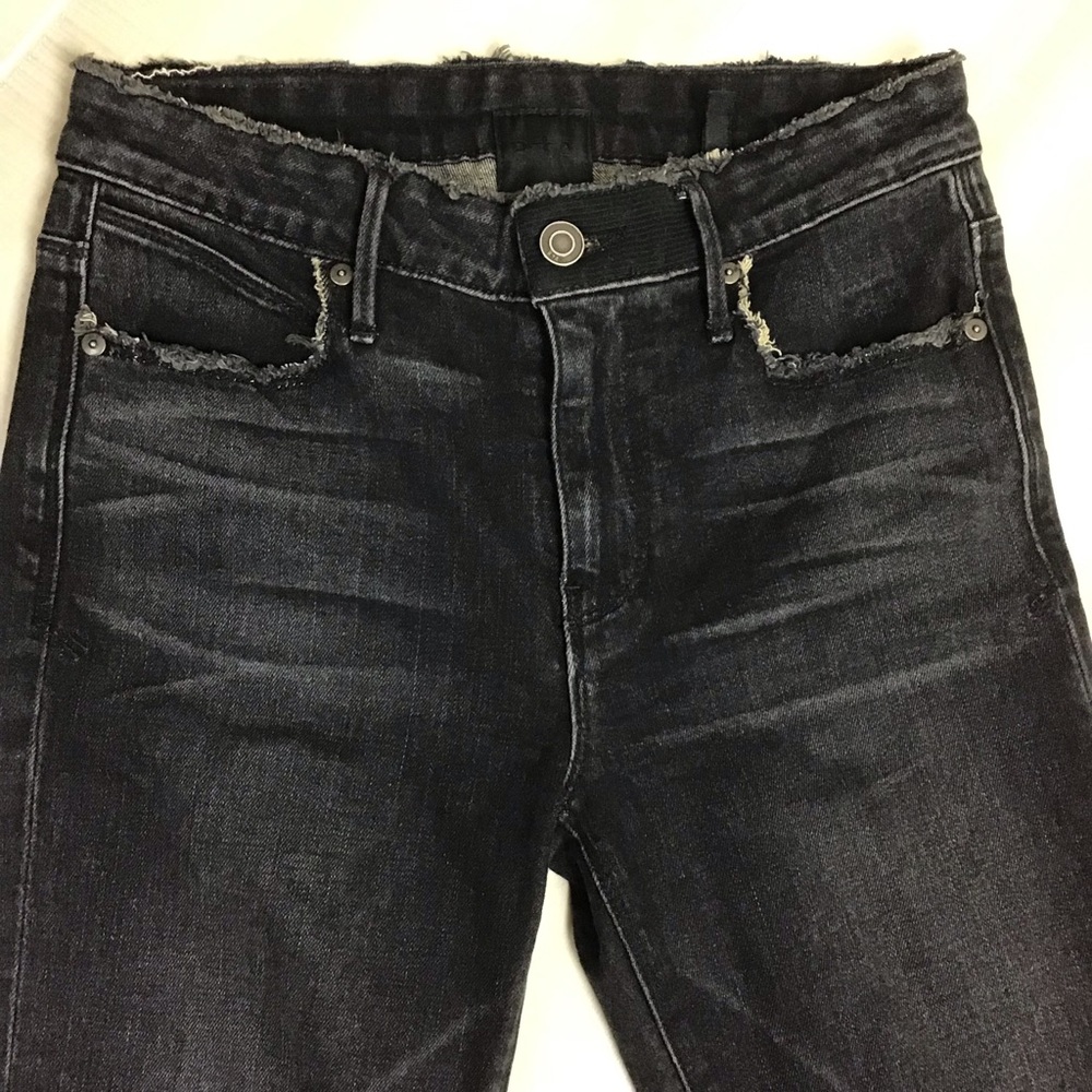 RTA Road to Awe Distressed Black Jeans 25